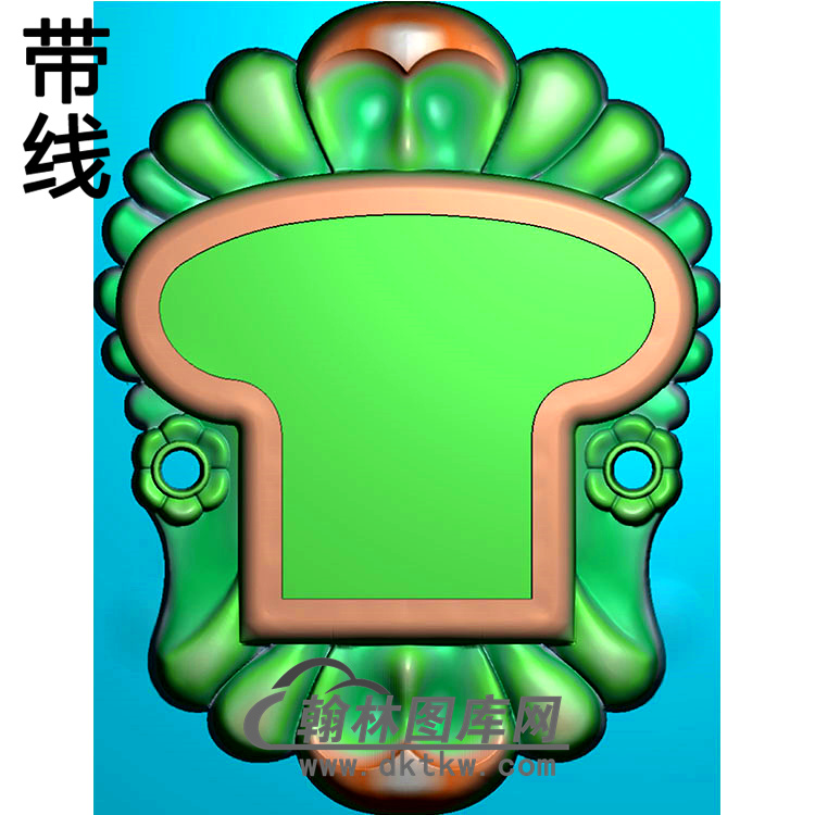 欧式长方形洋花精雕图（CYH-293）展示