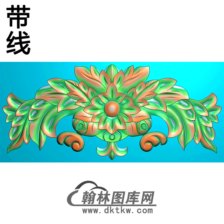 欧式长方形洋花精雕图（CYH-298）展示