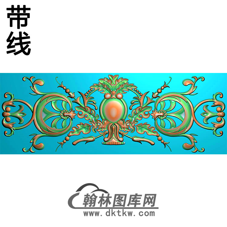 欧式长方形洋花精雕图（CYH-299）展示