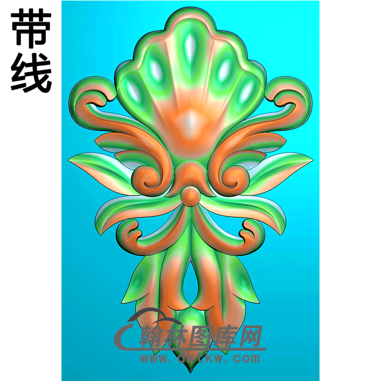 欧式长方形洋花精雕图（CYH-302）展示