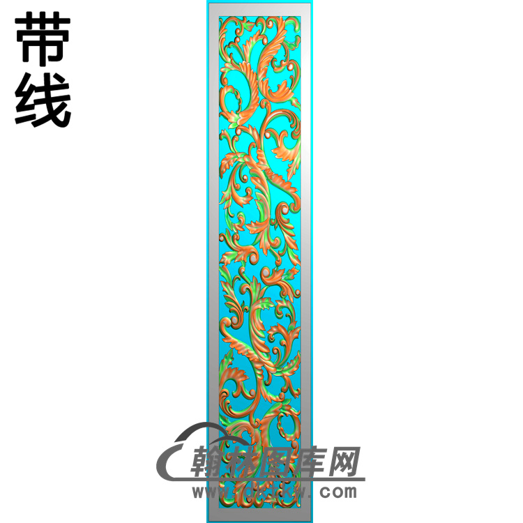 欧式长方形洋花精雕图（CYH-315）展示