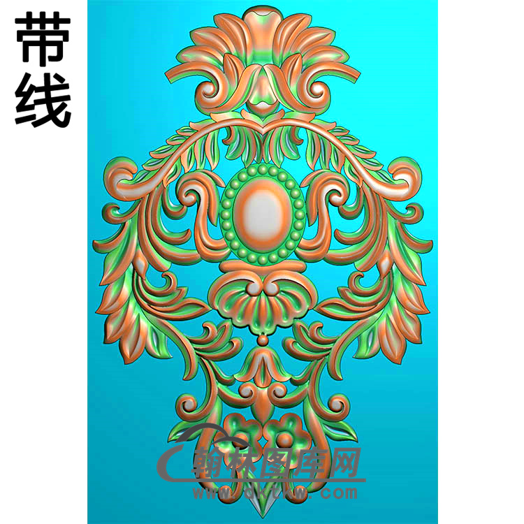 欧式长方形洋花精雕图（CYH-316）展示