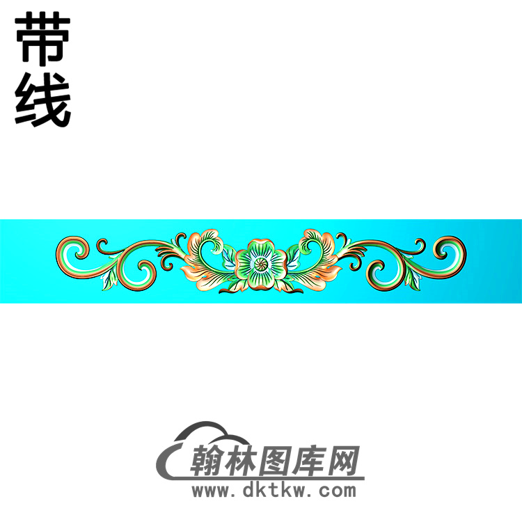 欧式长条洋花精雕图（CTH-151）展示