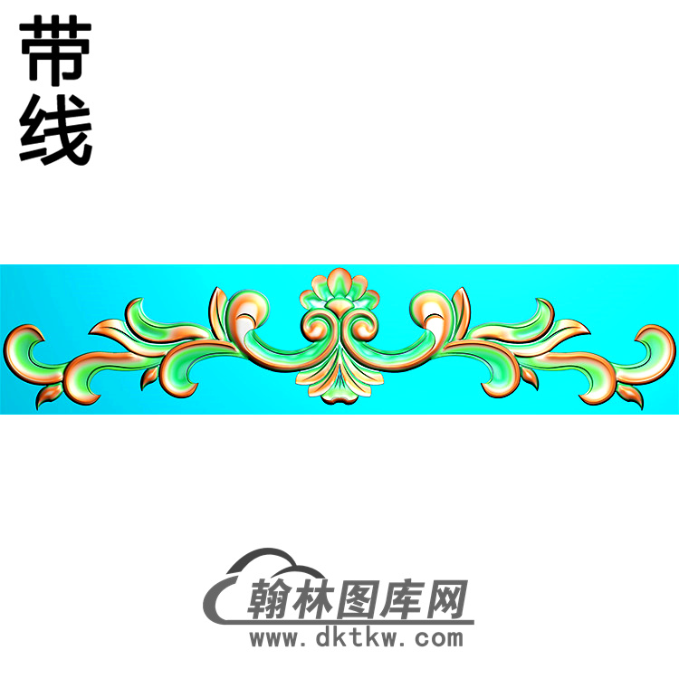 欧式长条洋花精雕图（CTH-163）展示