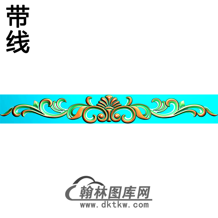 欧式长条洋花精雕图（CTH-165）展示