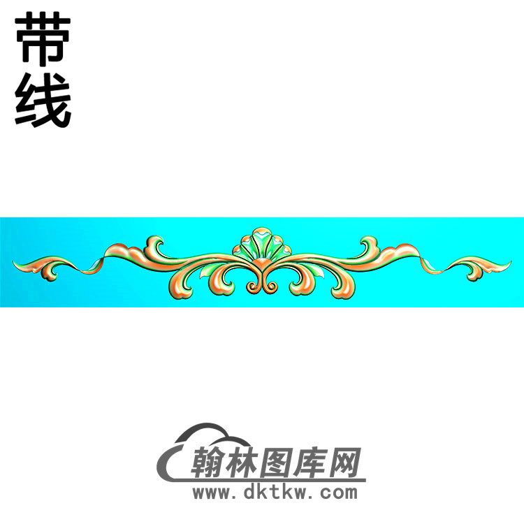 欧式长条洋花精雕图（CTH-171）展示