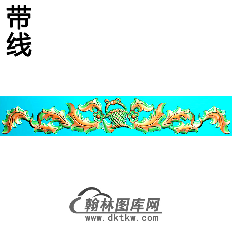 欧式长条洋花精雕图（CTH-174）展示