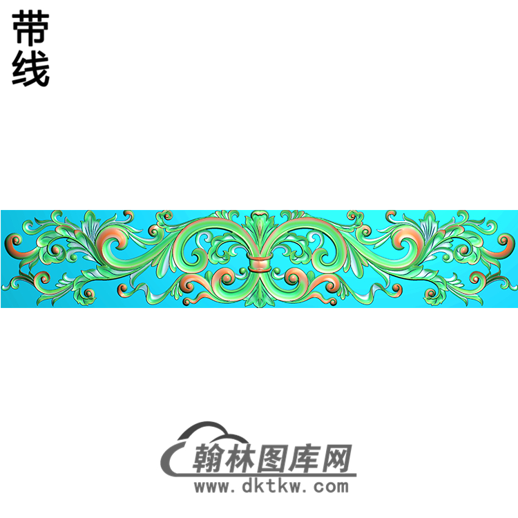 欧式长条洋花精雕图（CTH-182）展示