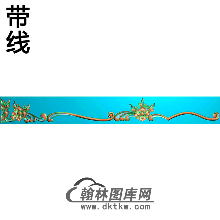 欧式长条洋花精雕图（CTH-185）展示