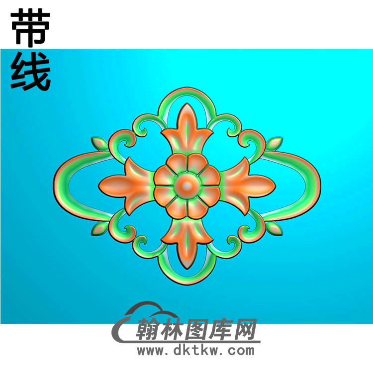 欧式长方形洋花精雕图（CYH-341）展示