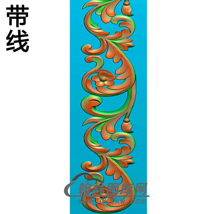 欧式长条洋花精雕图（CTH-195）展示