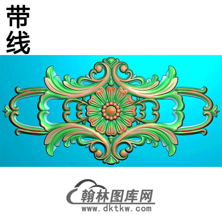 欧式长条洋花精雕图（CTH-197）展示