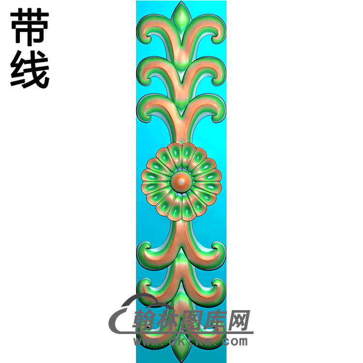 欧式长条洋花精雕图（CTH-202）展示