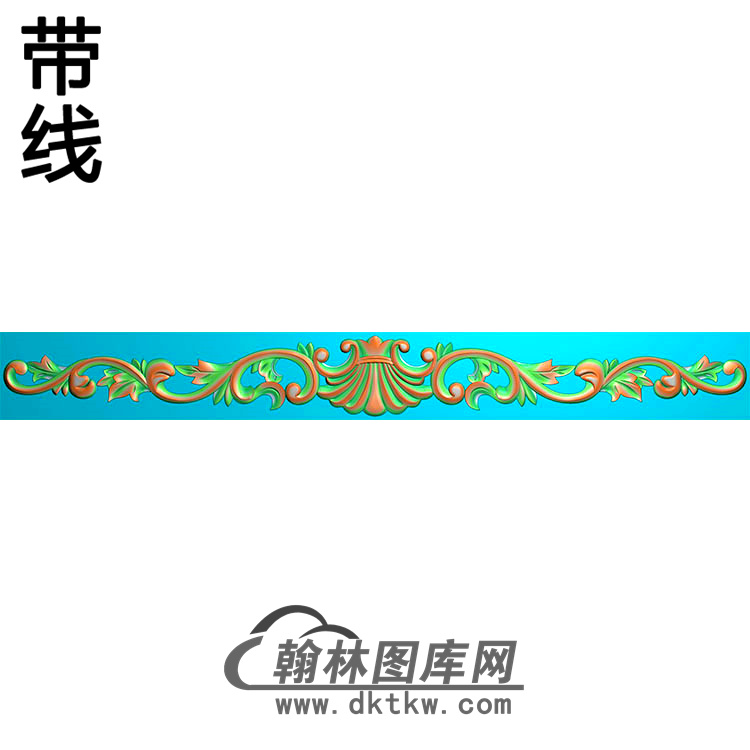 欧式长条洋花精雕图（CTH-204）展示