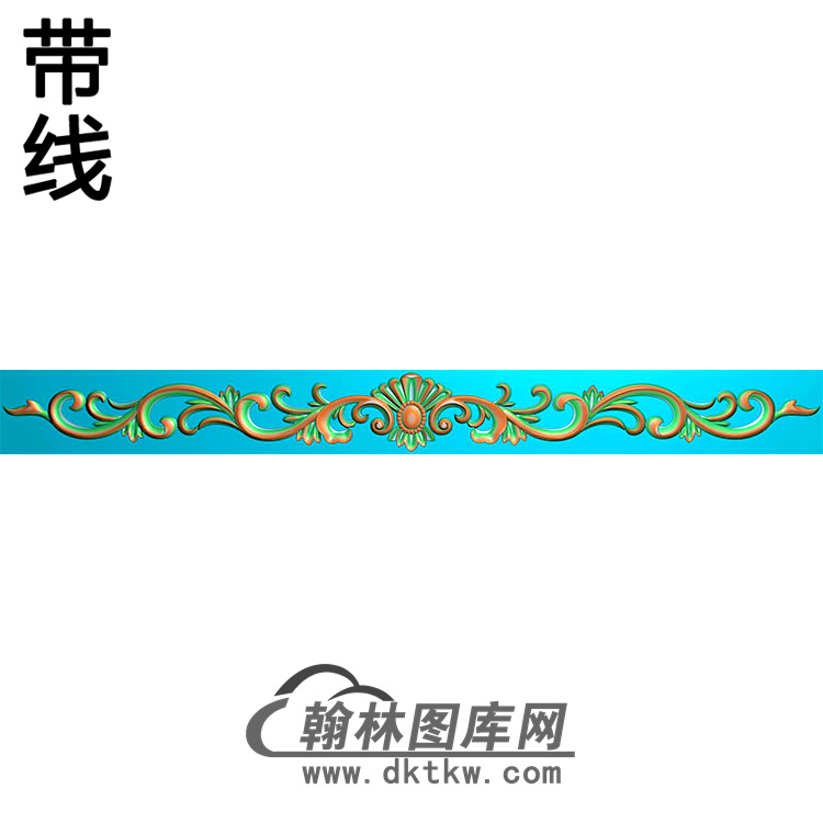 欧式长条洋花精雕图（CTH-207）展示