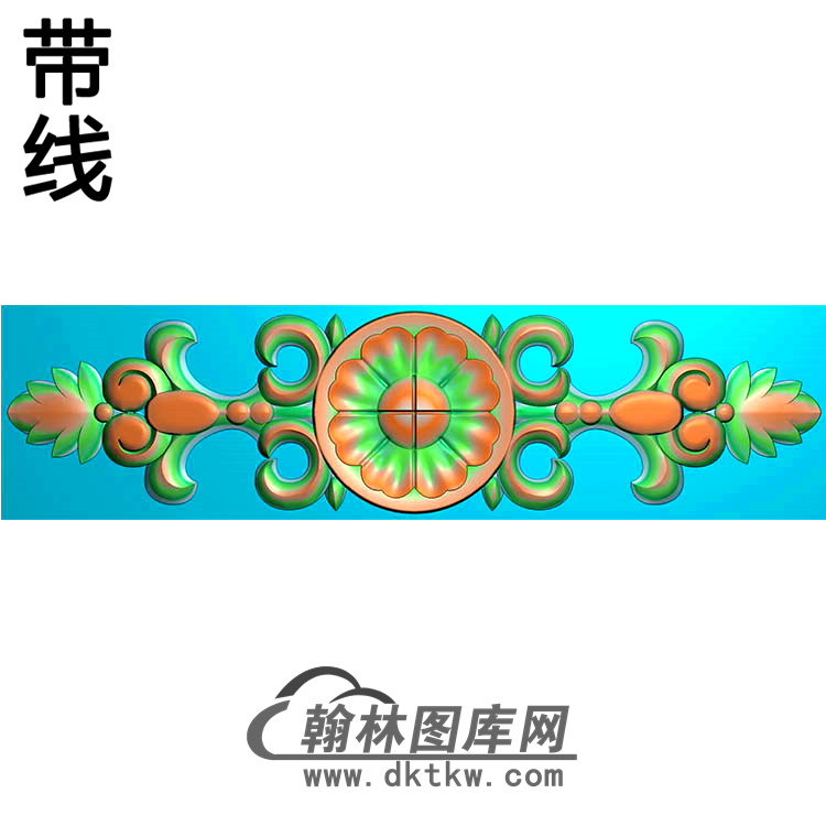 欧式长条洋花精雕图（CTH-215）展示