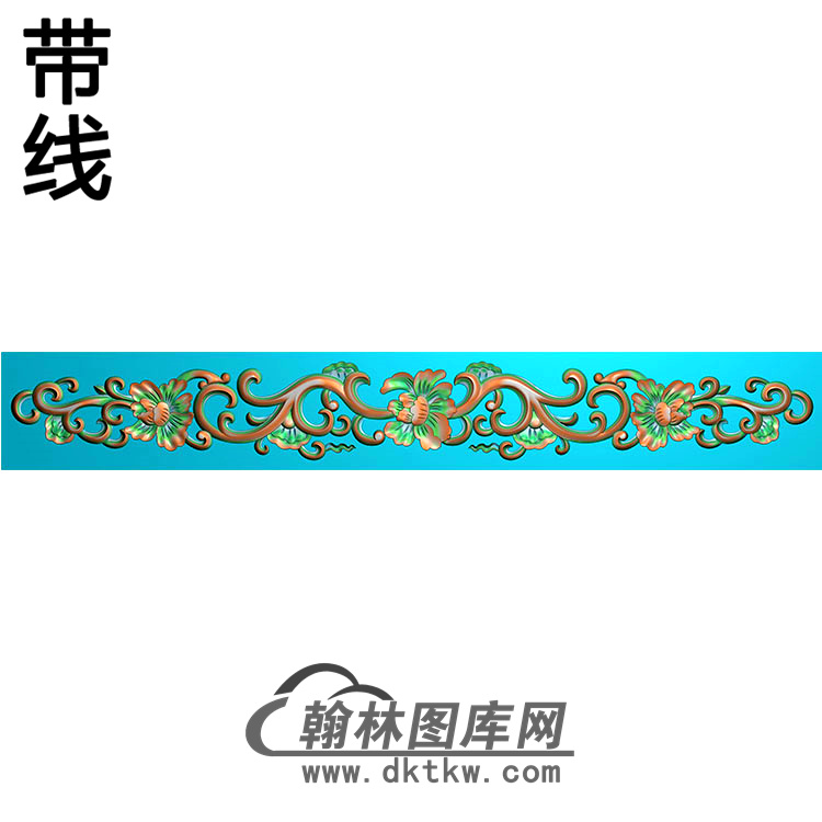 欧式长条洋花精雕图（CTH-222）展示
