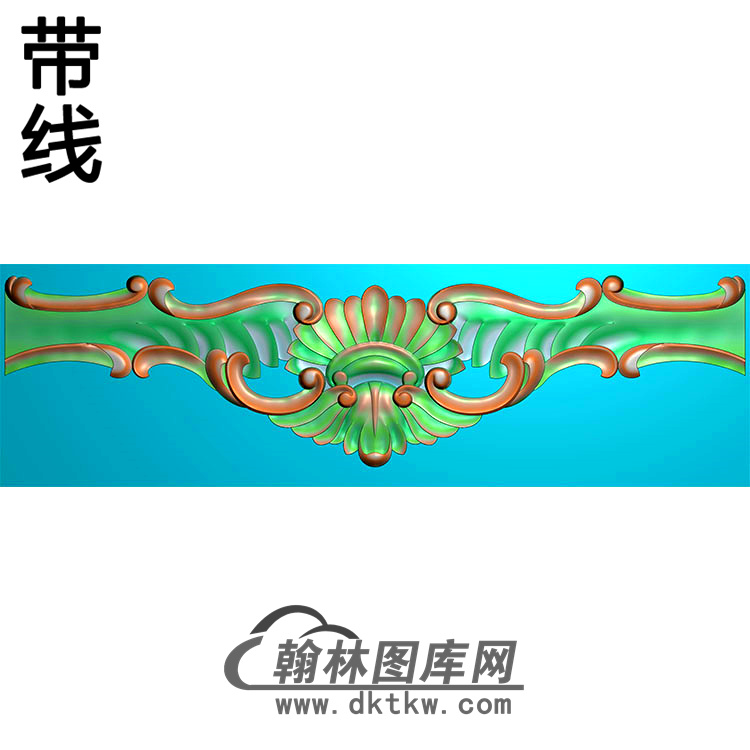 欧式长条洋花精雕图（CTH-223）展示