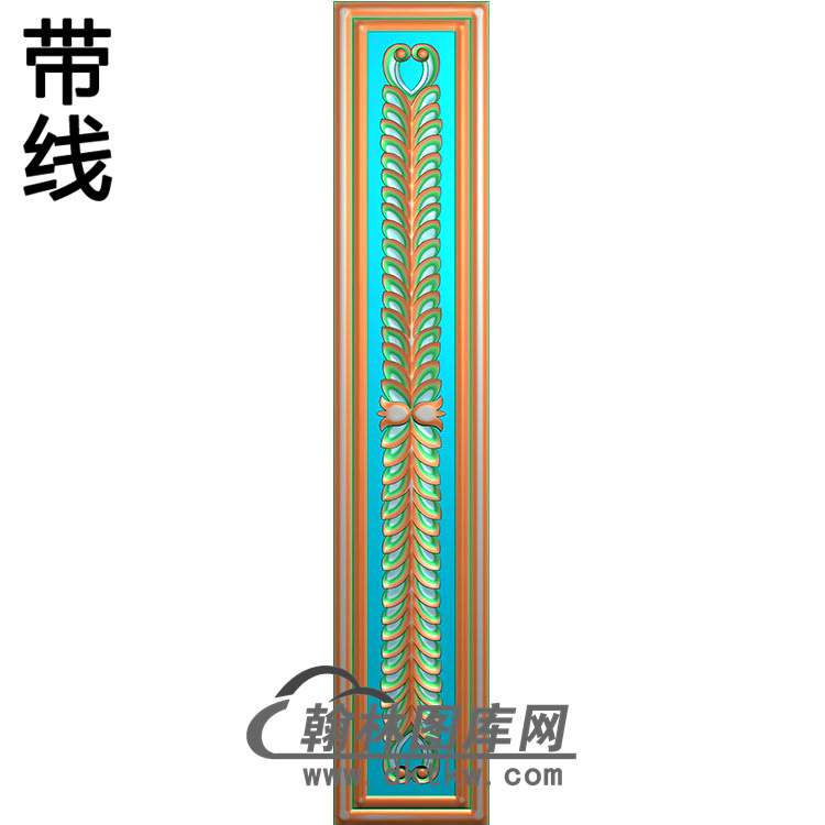 欧式长条洋花精雕图（CTH-226）展示