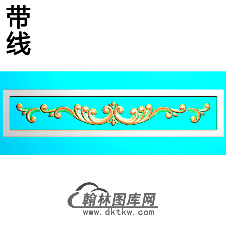 欧式长条洋花精雕图（CTH-227）展示