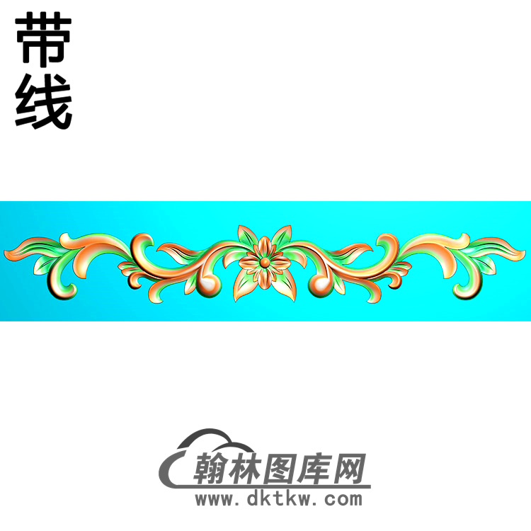 欧式长条洋花精雕图（CTH-234）展示