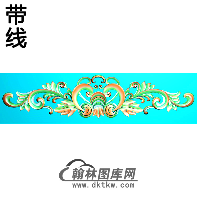 欧式长条洋花精雕图（CTH-237）展示