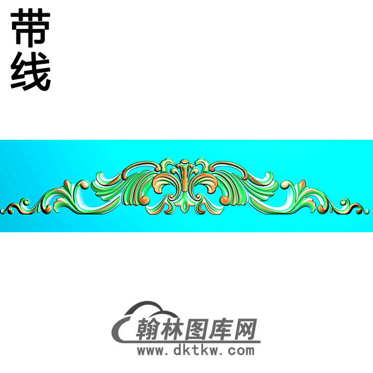 欧式长条洋花精雕图（CTH-252）展示