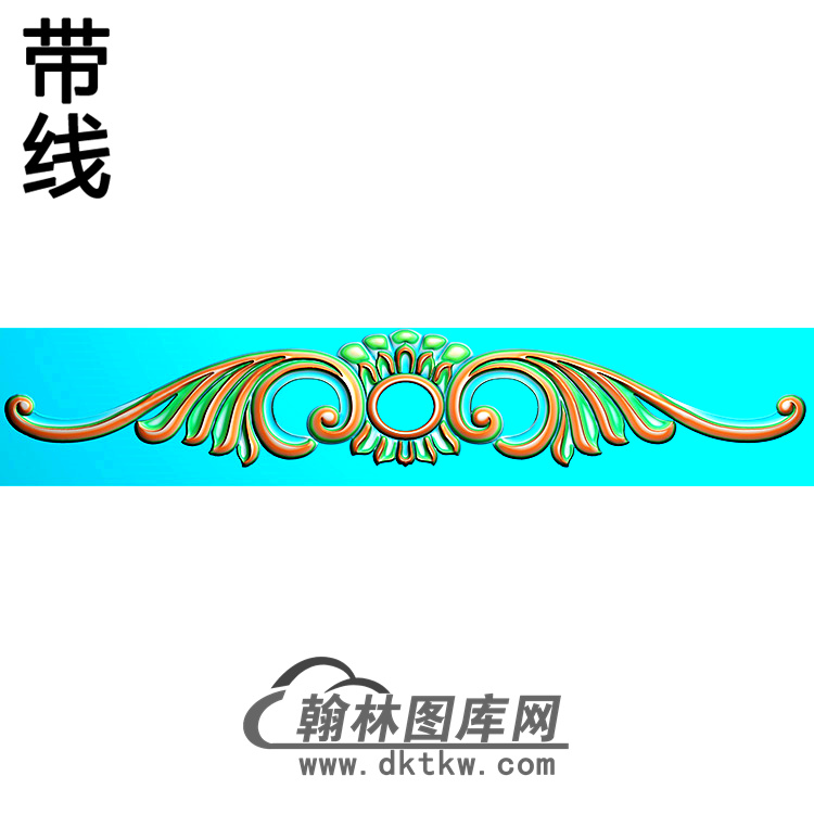 欧式长条洋花精雕图（CTH-255）展示