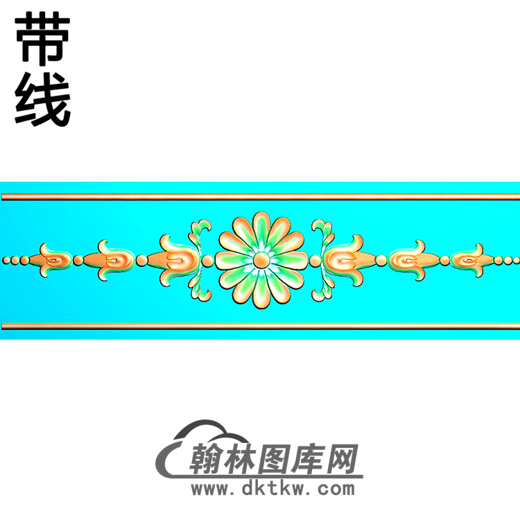 欧式长条洋花精雕图（CTH-257）展示