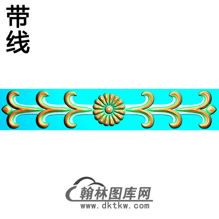欧式长条洋花精雕图（CTH-261）展示