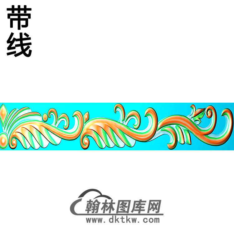 欧式长条洋花精雕图（CTH-264）展示