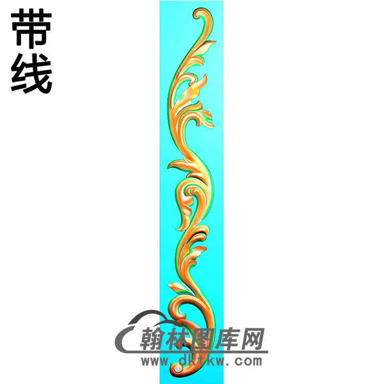 欧式长条洋花精雕图（CTH-265）展示