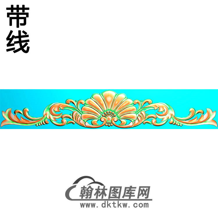 欧式长条洋花精雕图（CTH-266）展示