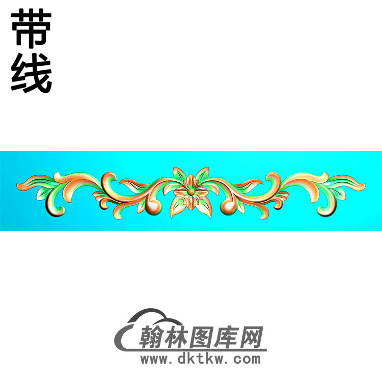 欧式长条洋花精雕图（CTH-278）展示