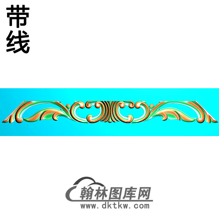 欧式长条洋花精雕图（CTH-282）展示