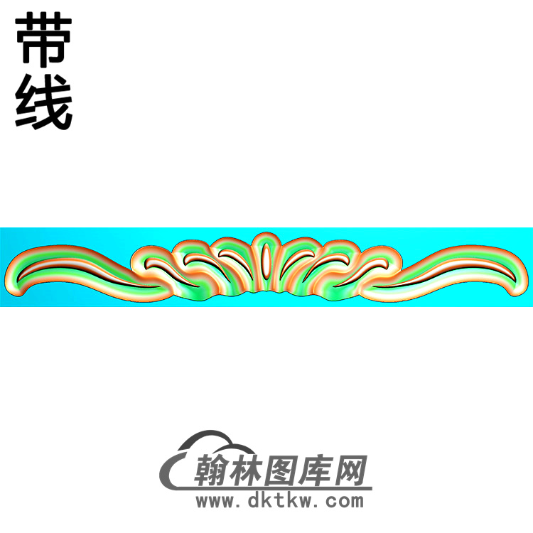 欧式长条洋花精雕图（CTH-287）展示