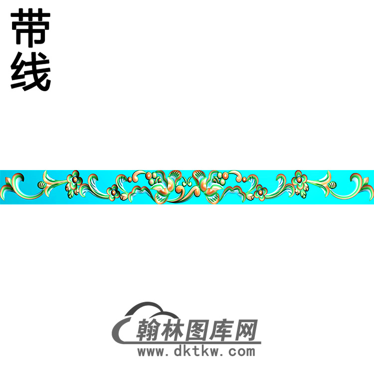 欧式长条洋花精雕图（CTH-290）展示