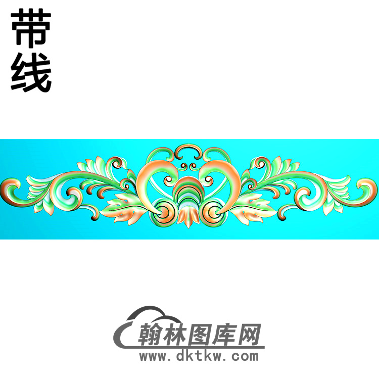 欧式长方形洋花精雕图（CYH-367）展示