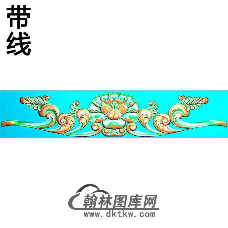 欧式长方形洋花精雕图（CYH-371）展示