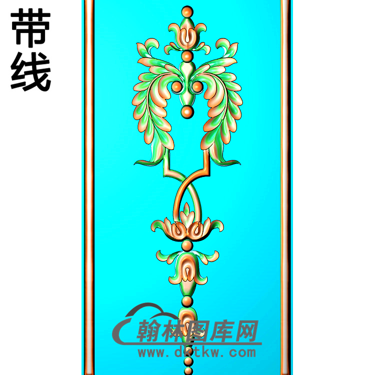 欧式长方形洋花精雕图（CYH-379）展示