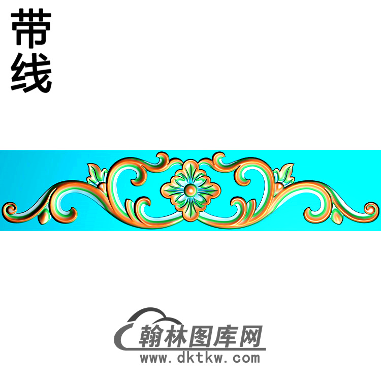 欧式长方形洋花精雕图（CYH-387）展示