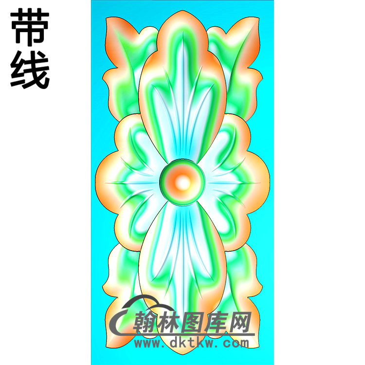 欧式长方形洋花精雕图（CYH-398）展示