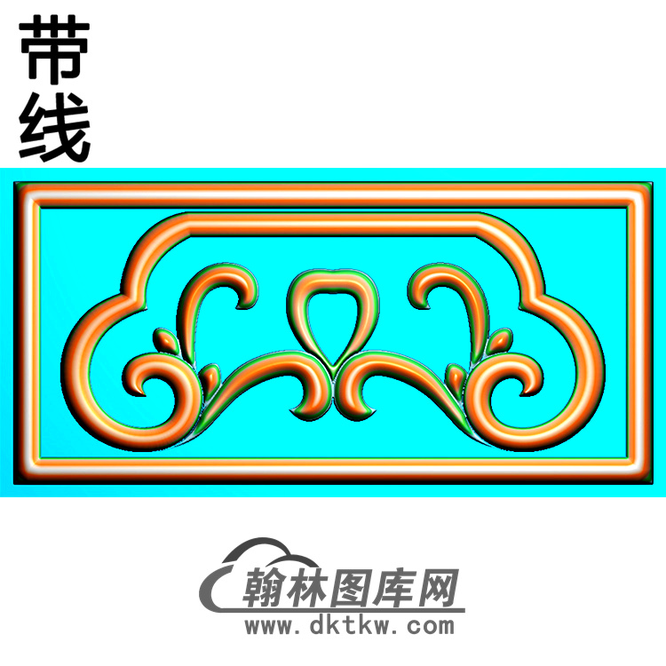 欧式长方形洋花精雕图（CYH-401）展示