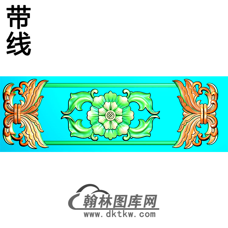 欧式长方形洋花精雕图（CYH-409）展示