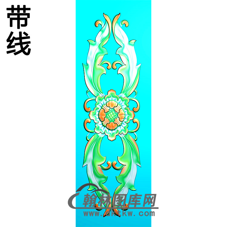 欧式长方形洋花精雕图（CYH-410）展示