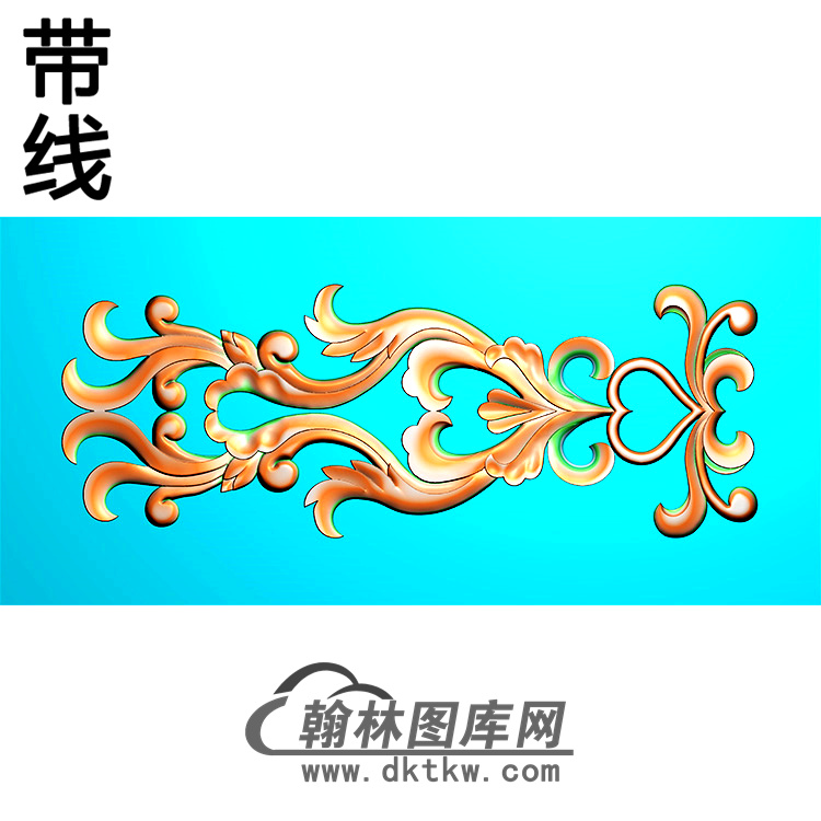 欧式长方形洋花精雕图（CYH-445）展示