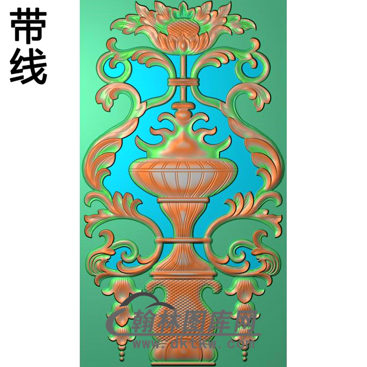 欧式长方形洋花精雕图（CYH-478）展示