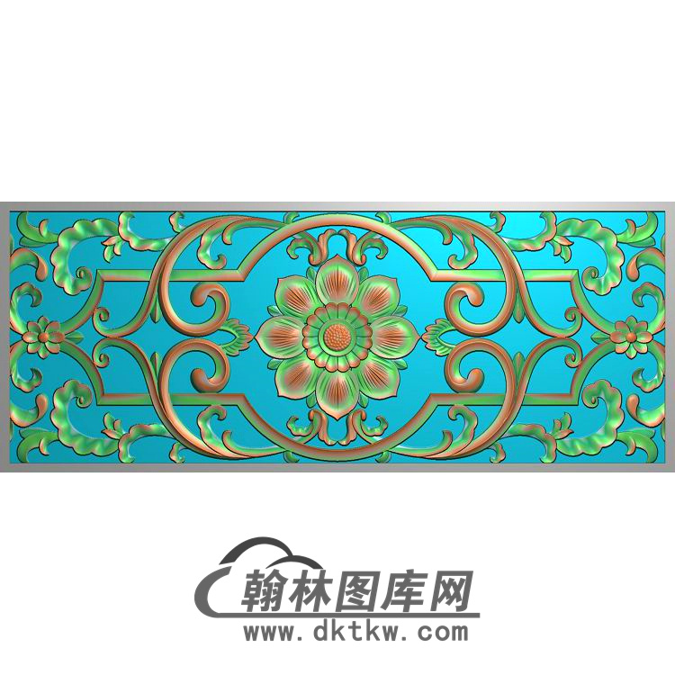 欧式长方形洋花精雕图（CYH-516）展示
