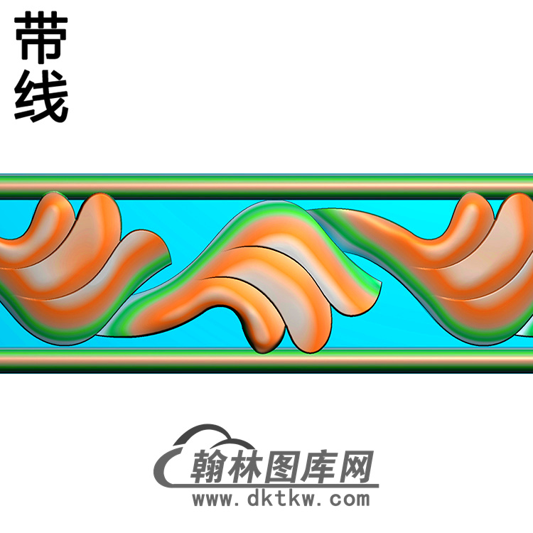 欧式腰线.束腰精雕图（YHH-055）展示