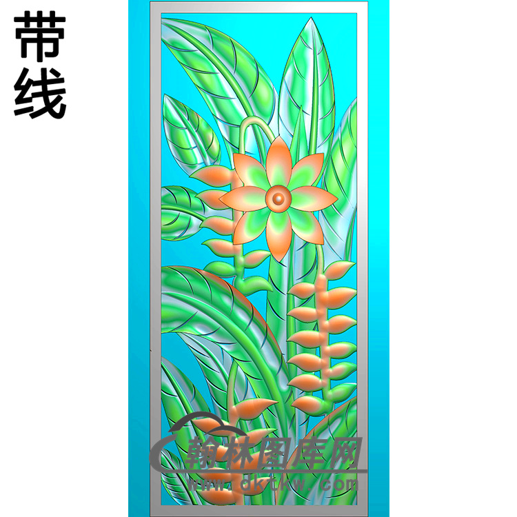 花碑板精雕图（MBBB-1543）展示